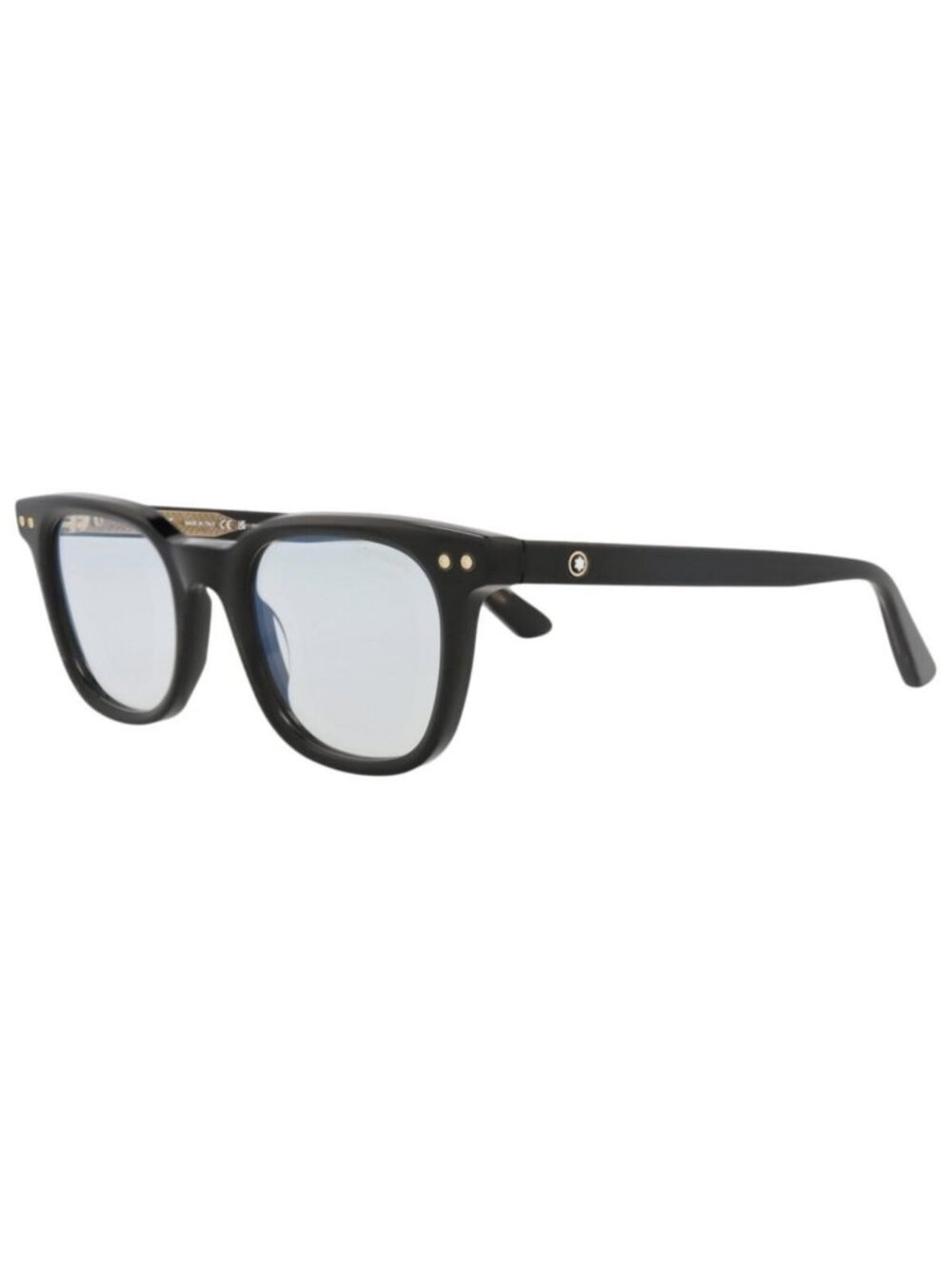 New Montblanc Mens Round/Oval Black Black Transparent Fashion Designer Eyeglasse